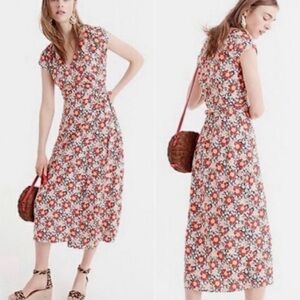 J.Crew Mercantile Easy Wrap Dress in Seventies Floral from 2018 - XS